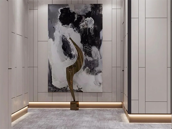 Installation method of stainless steel decorative tile edge strips